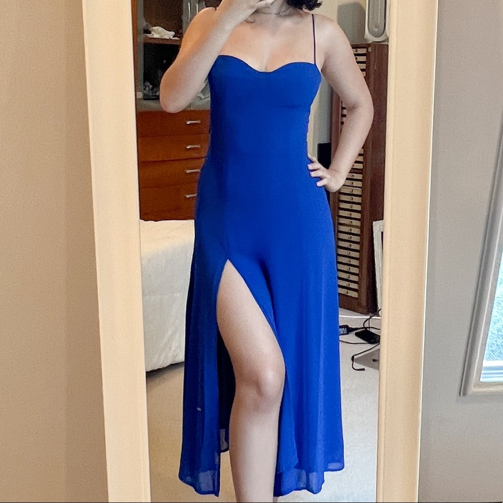 Reformation Juliette Dress Bloomingdales Version in Blue
